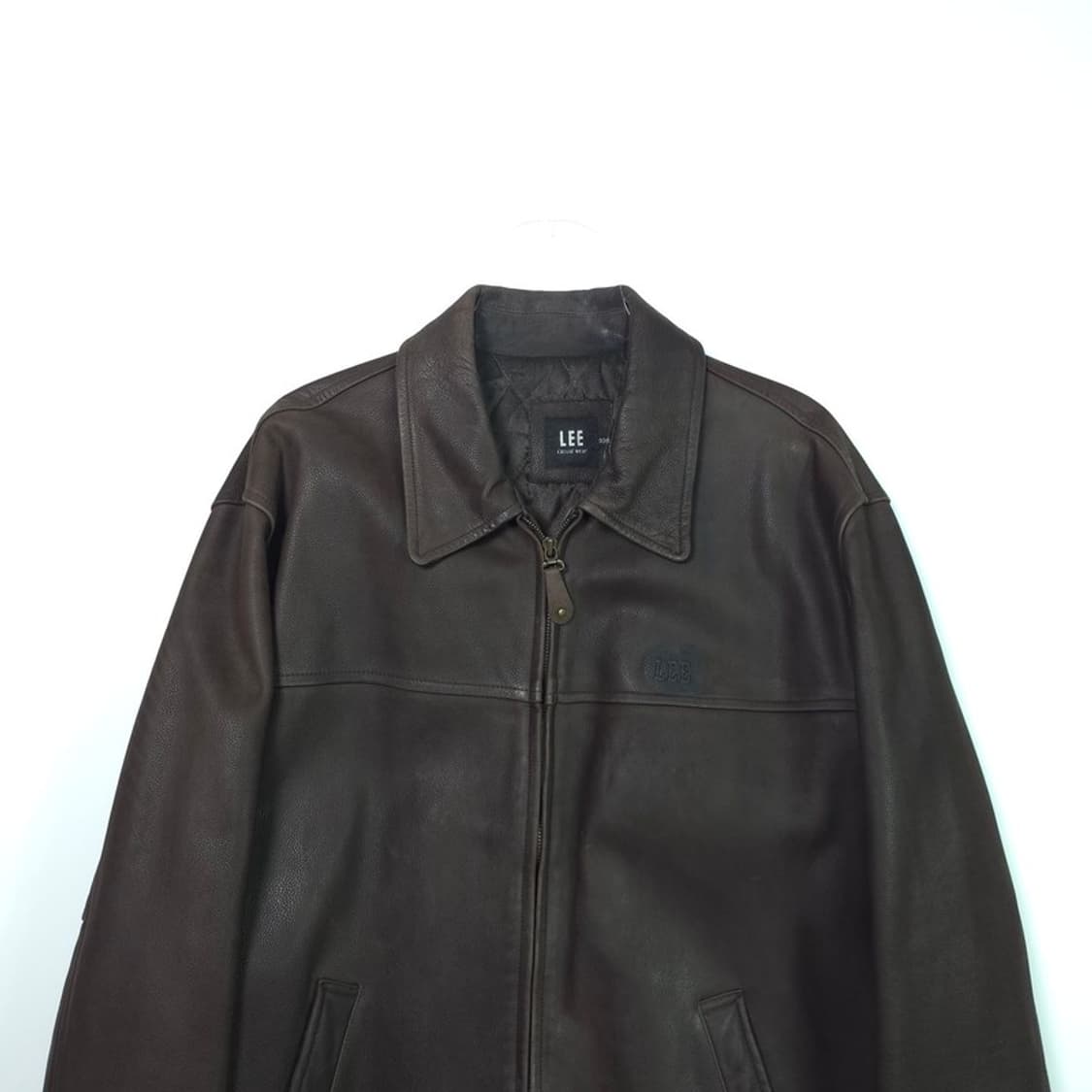 LEE 소가죽 브라운 레더 자켓 L 상품이미지3
