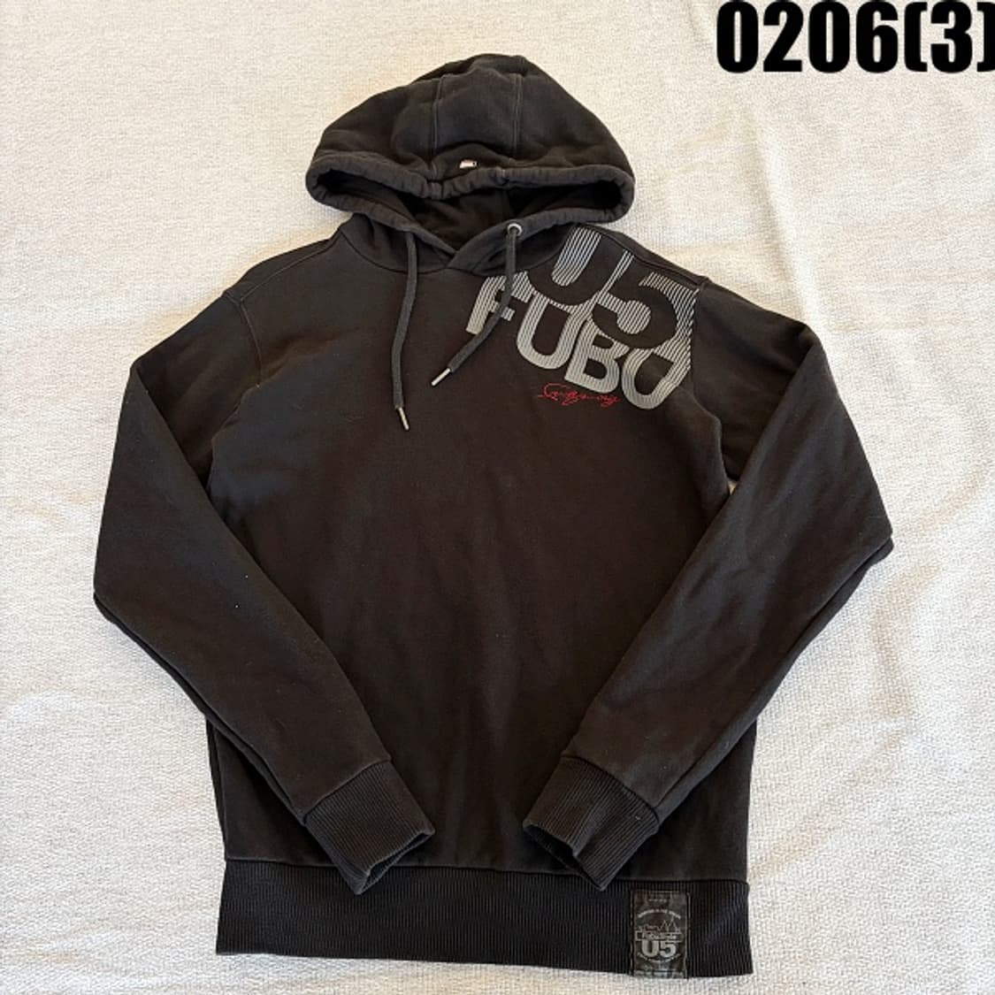 [S/90] FUBU 후부 블랙 후드티 0206(3) 상품이미지1