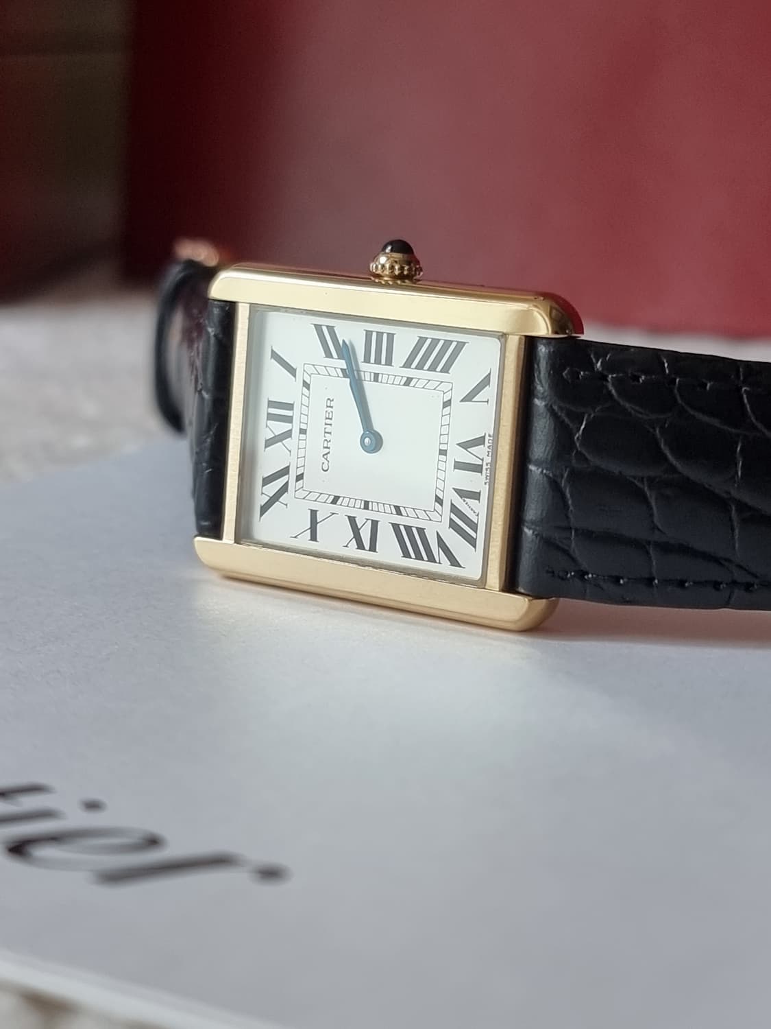 [까르띠에 정품보증서] 탱크솔로 18K 옐로우골드 L 쿼츠 남성시계 06 상품이미지4