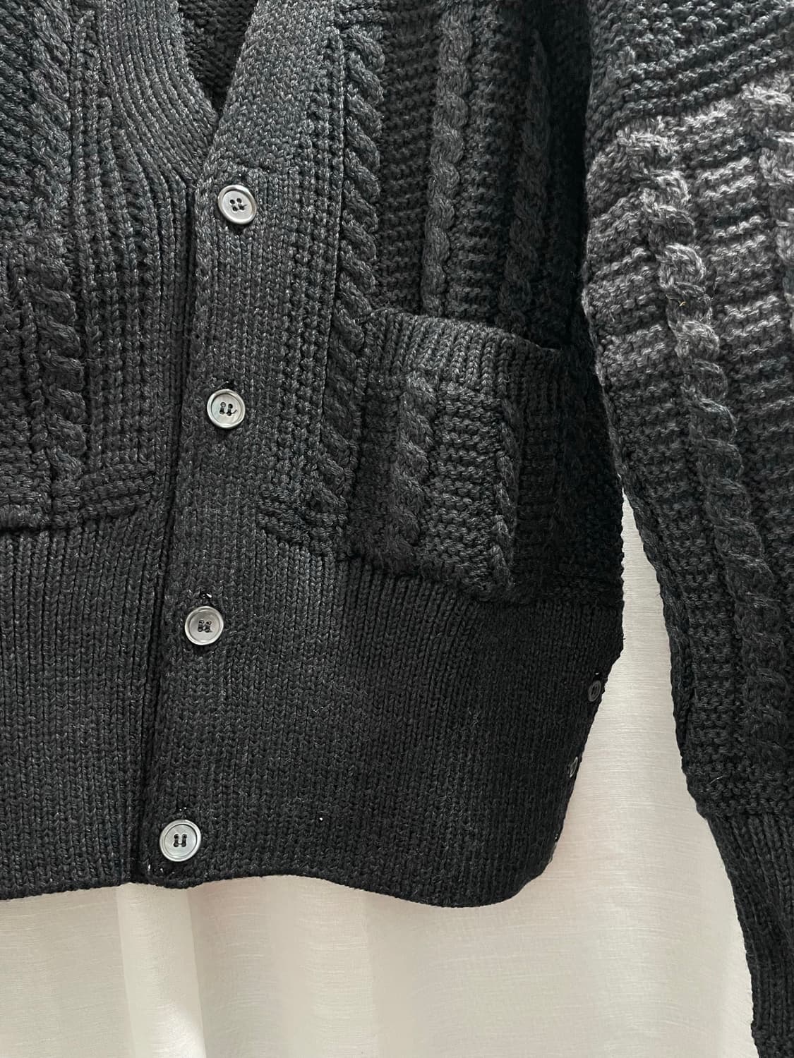 톰브라운/ 아란 케이블 가디건 다크그레이/ 2 상품이미지6