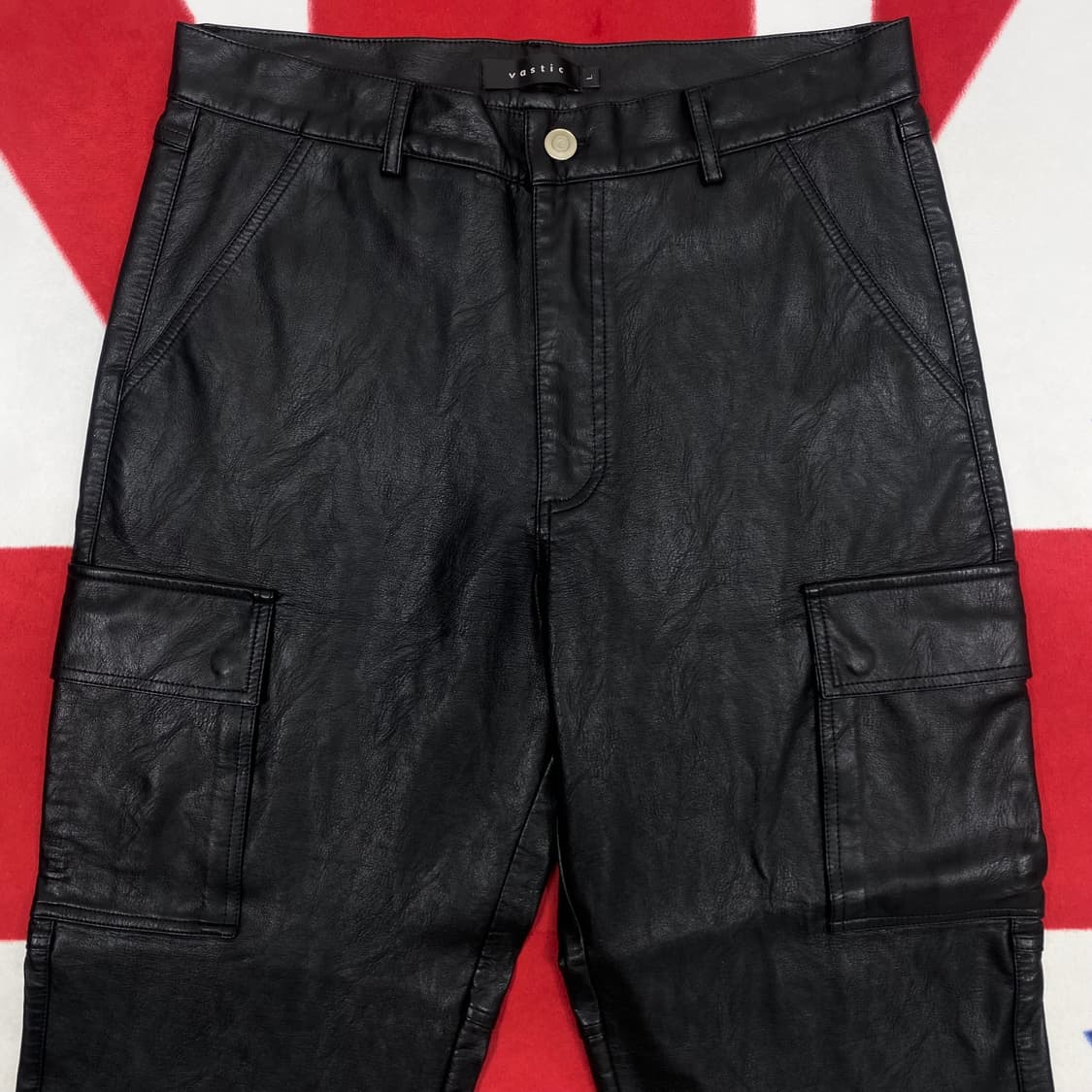 바스틱 레더 카고바지 여성L  상품이미지2