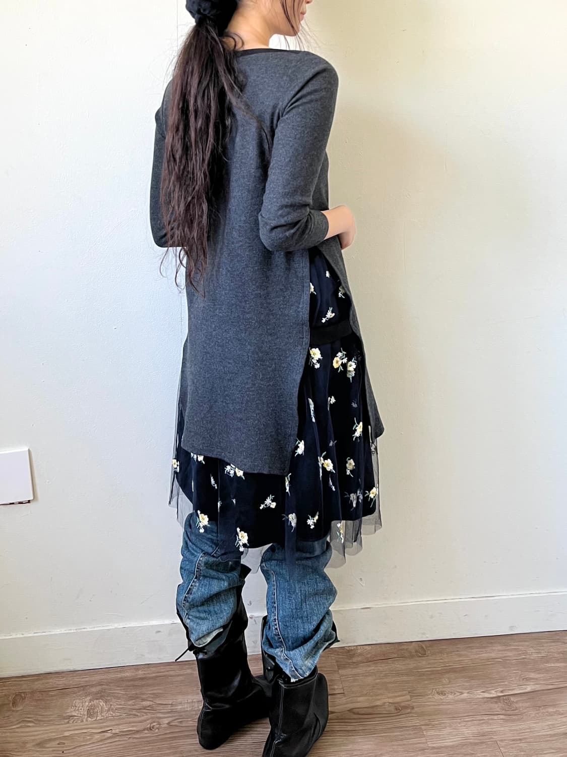 LANVIN 트임 울 원피스 상품이미지8