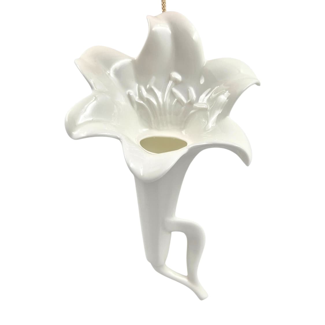 80s 나루미 본차이나 백합 벽걸이 꽃병 상품이미지1