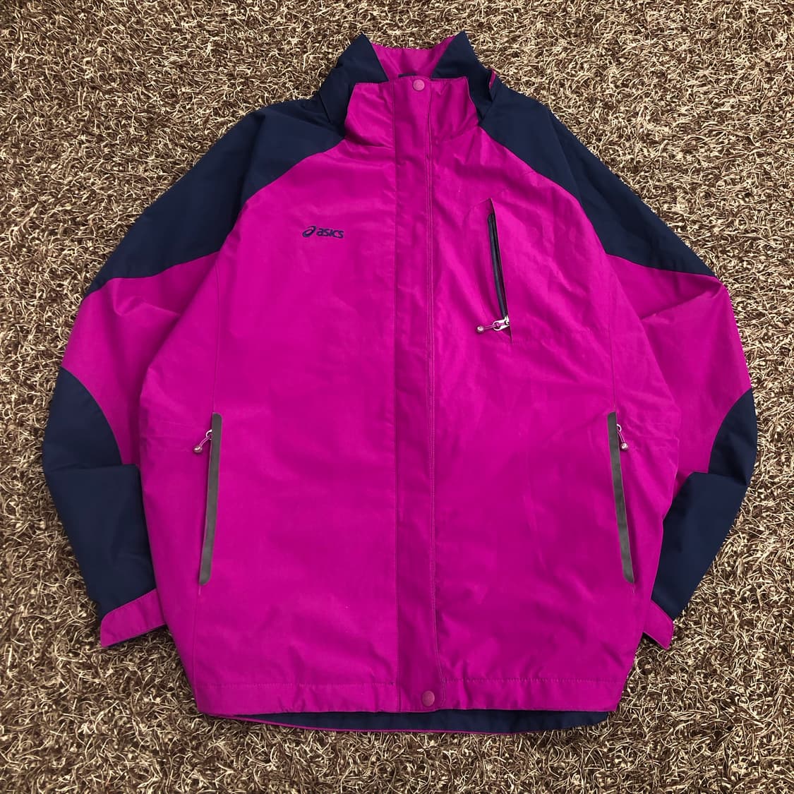 아식스 00s 올드스쿨 퍼플 바람막이 자켓 상품이미지1
