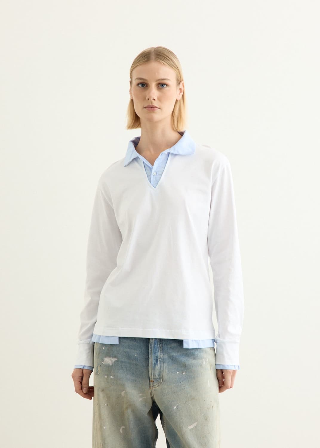 [S,M,L,XL]기마구아스 LUIS 폴로 티셔츠/화이트 상품이미지1