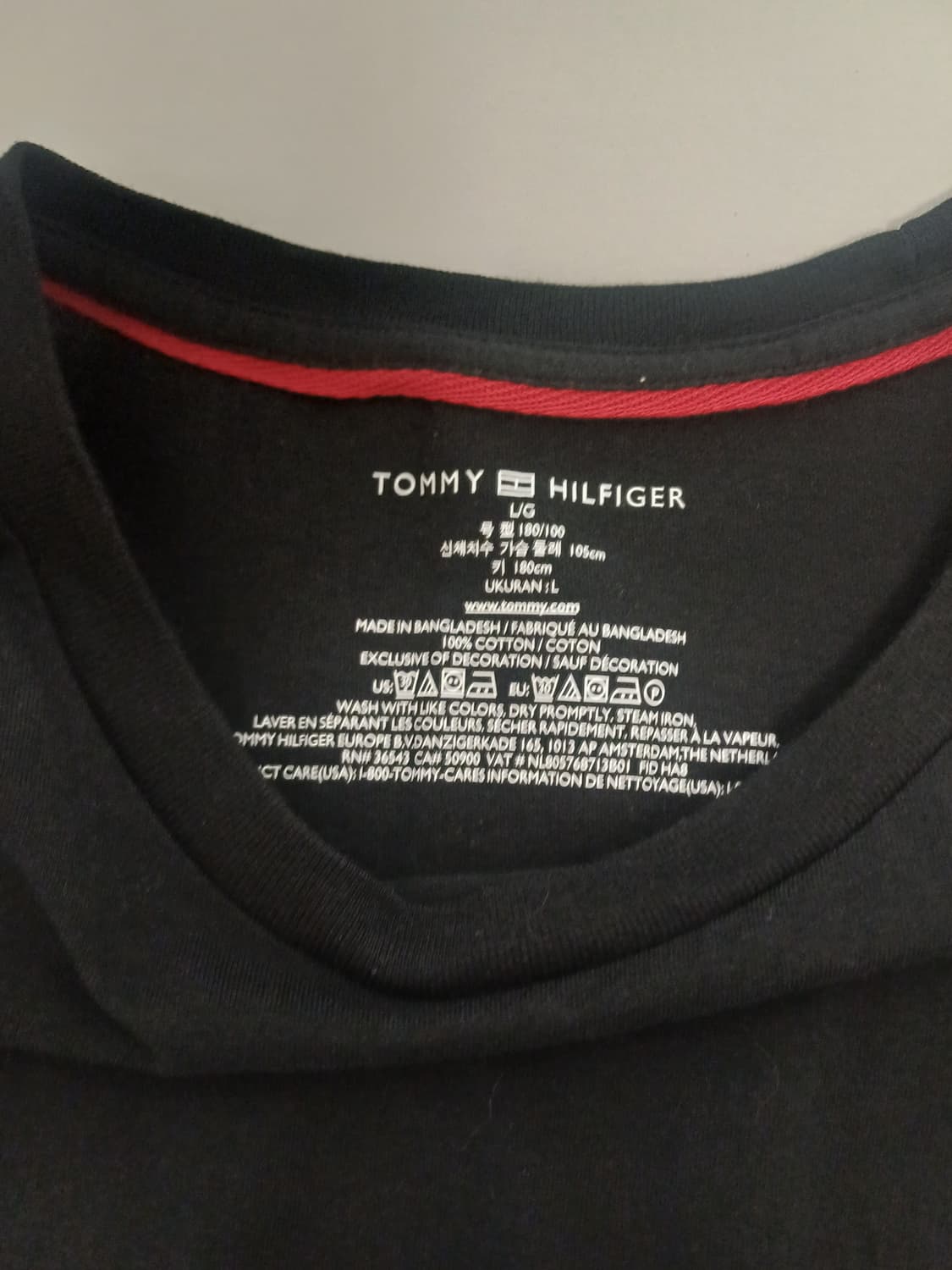 타미힐피거 남성 긴팔 티셔츠 (L/105) - 상태 최상 상품이미지3