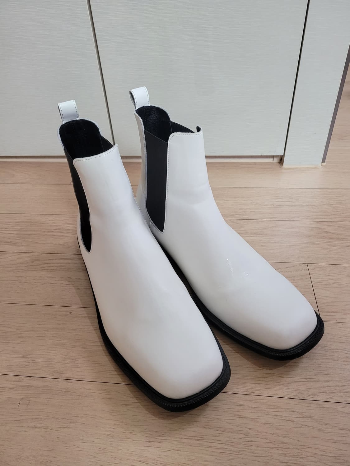 로맨틱무브 Romantic Move 남자 스퀘어토 첼시부츠 280 화이트 상품이미지2