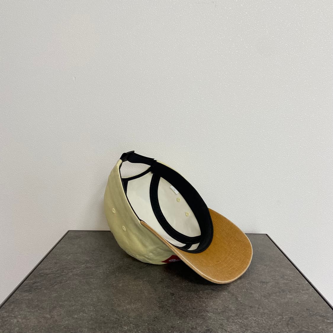 슈프림 투톤 내츄럴 탄 레드 박스로고 캠프캡 모자 상품이미지7