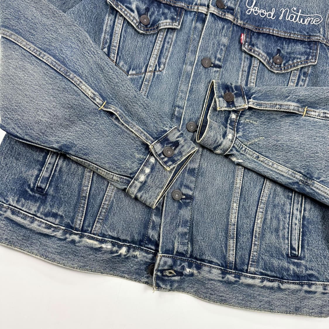 리바이스 굿네이쳐 선인장 자수 3세대 데님 트러커자켓 M 상품이미지6