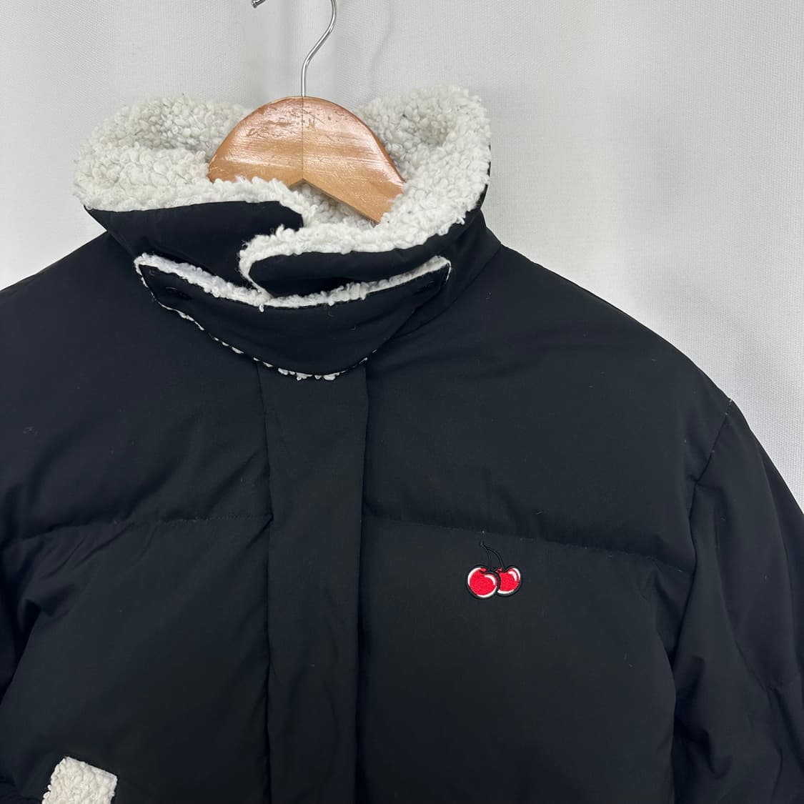 키르시 여자 크롭 패딩 오리털 검정 1 (44-55추천)  상품이미지3