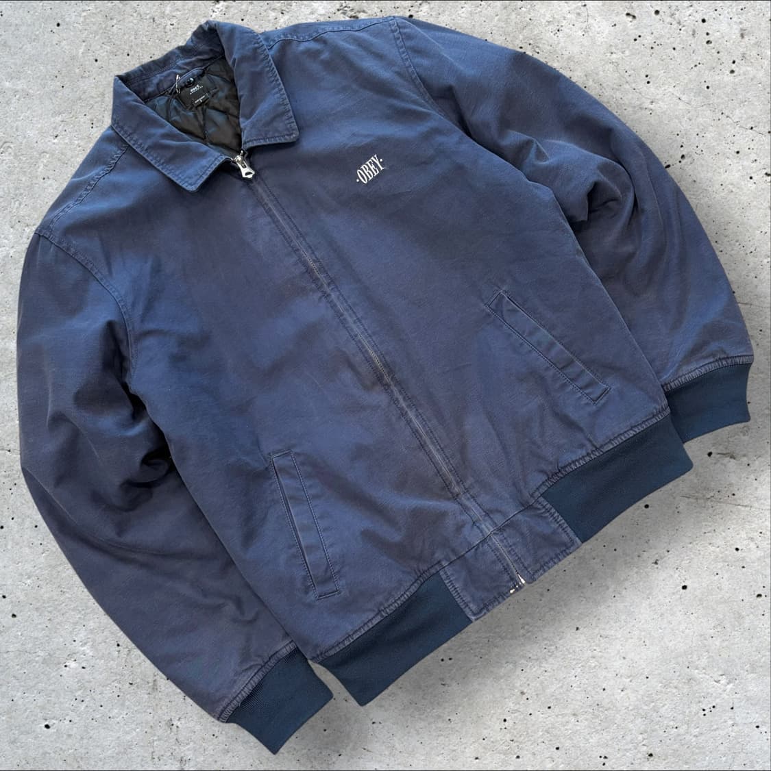 [S] 오베이 네이비 누빔 안감 워크 자켓 D302 상품이미지1