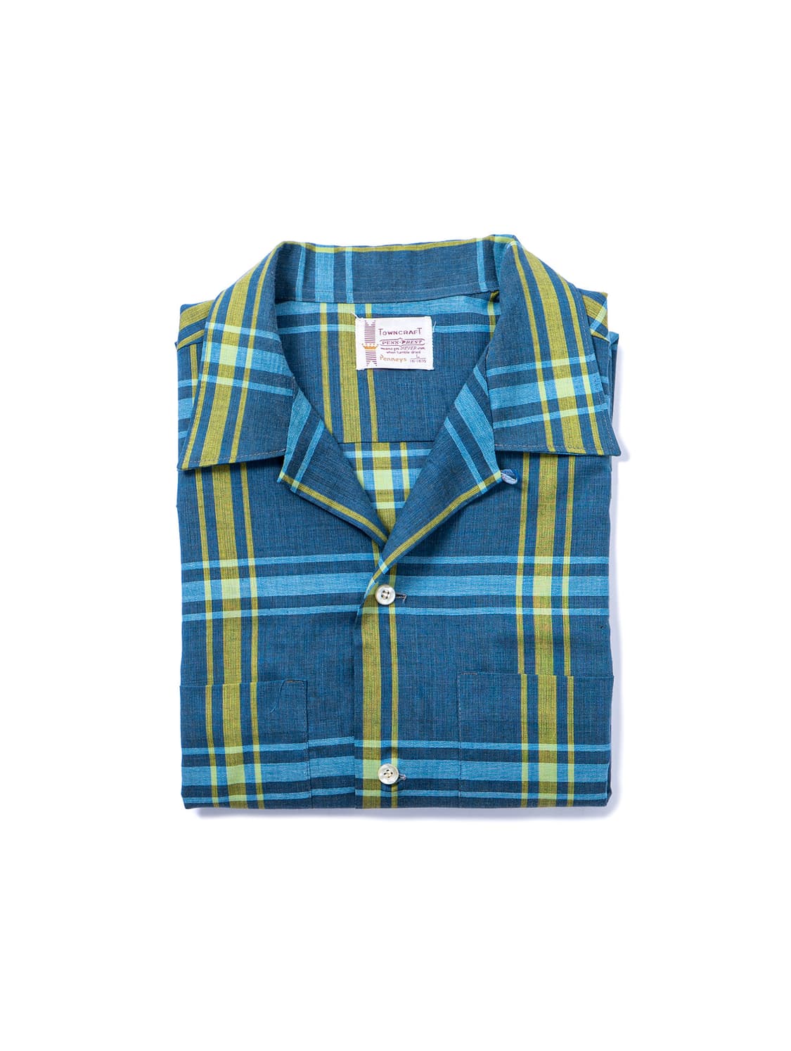 60s Towncraft Loop Collar Check Shirt 상품이미지6