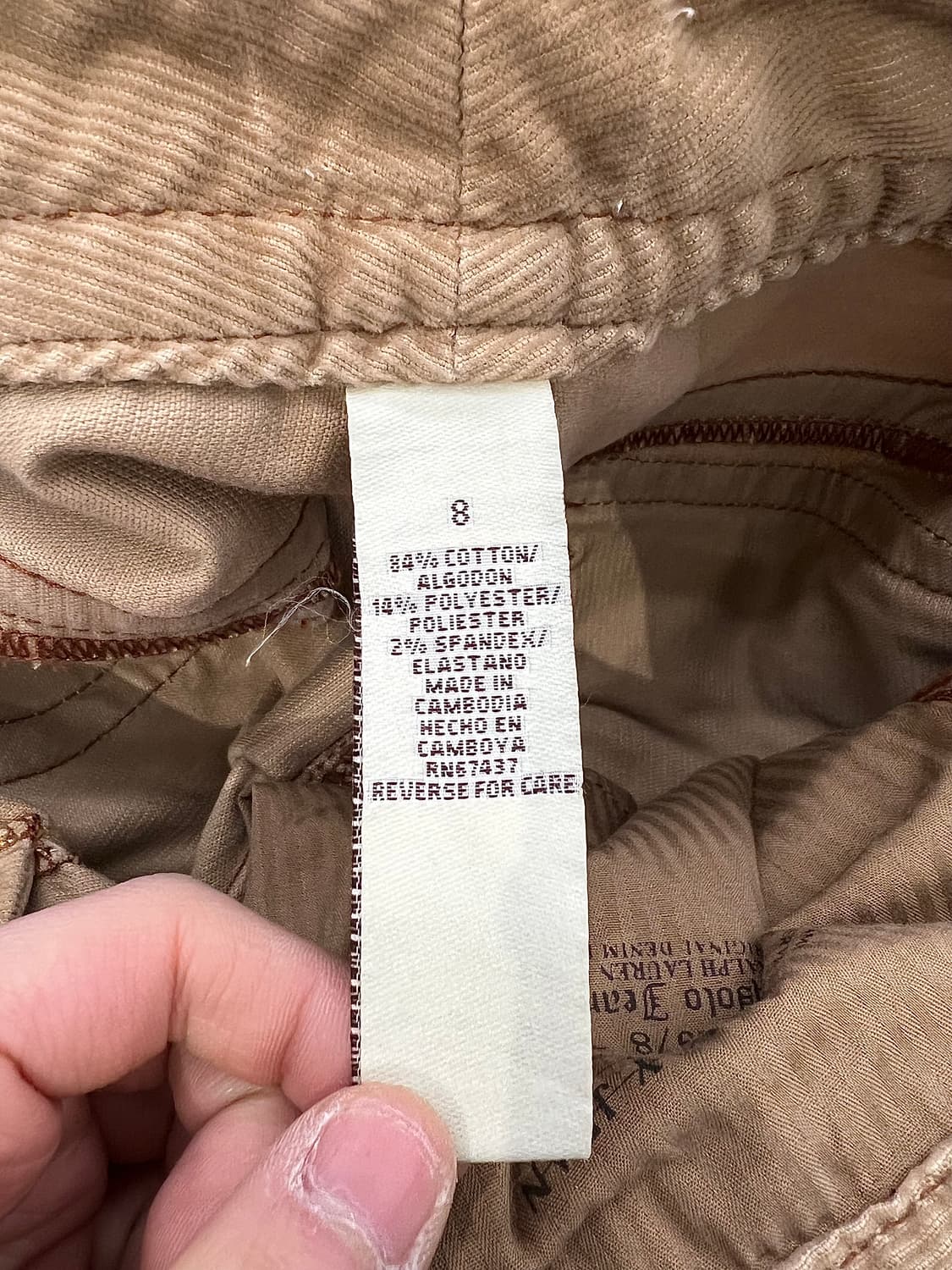 폴로 진스 브라운 코듀로이 부츠컷 팬츠 상품이미지8