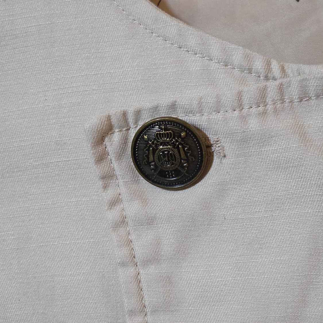 JPN 페이지보이 나폴레옹무드 더블버튼 논카라 자켓 상품이미지3