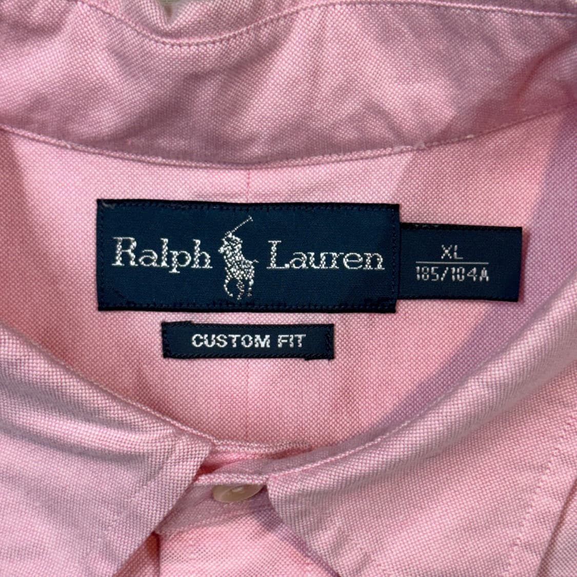 XL) 폴로 랄프로렌 클래식 핑크 옥스포드 셔츠 커스텀핏 상품이미지6