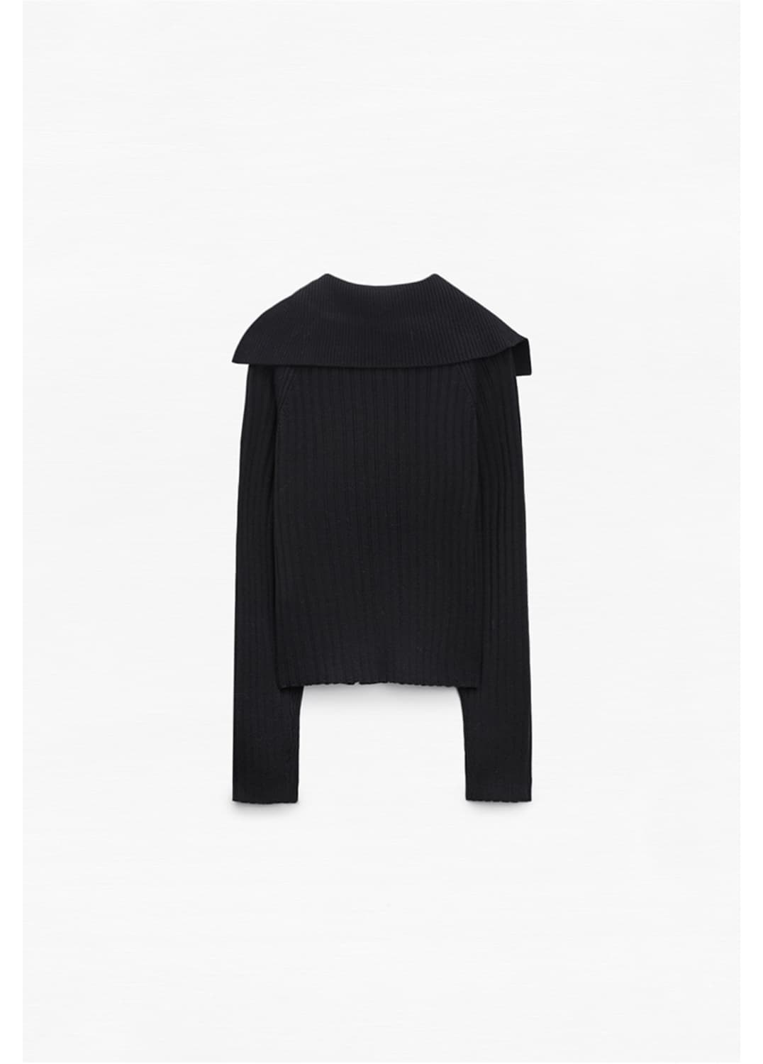 택있는새옷)미쏘 집업니트&가디건 블랙m 상품이미지8