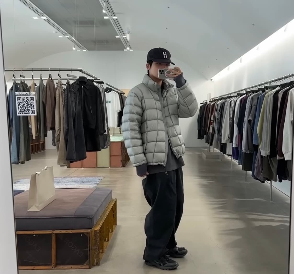 999휴머니티 모듈러 라이트 구스 퍼퍼 라이트 그레이 상품이미지2