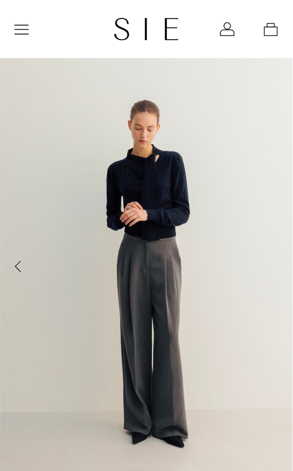 SIE 시에 릴 와이드팬츠 MM 그레이 새제품 상품이미지1