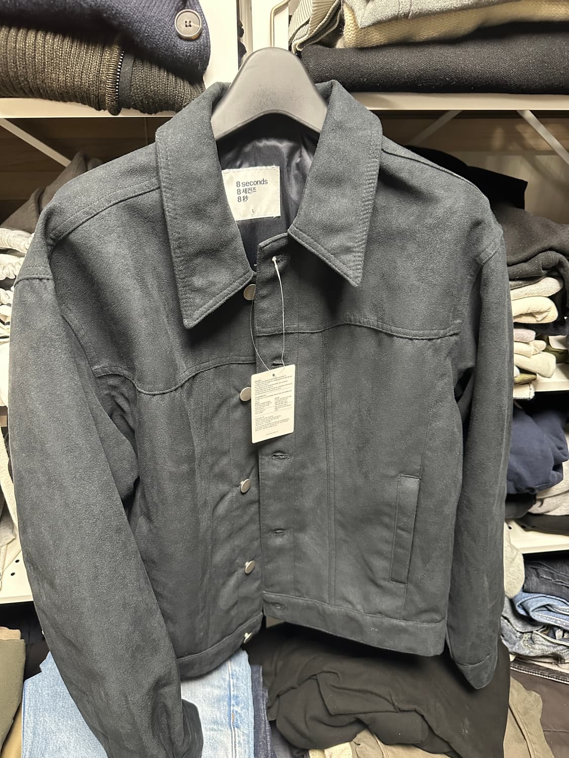 에잇세컨즈 스웨이드 자켓 상품이미지1