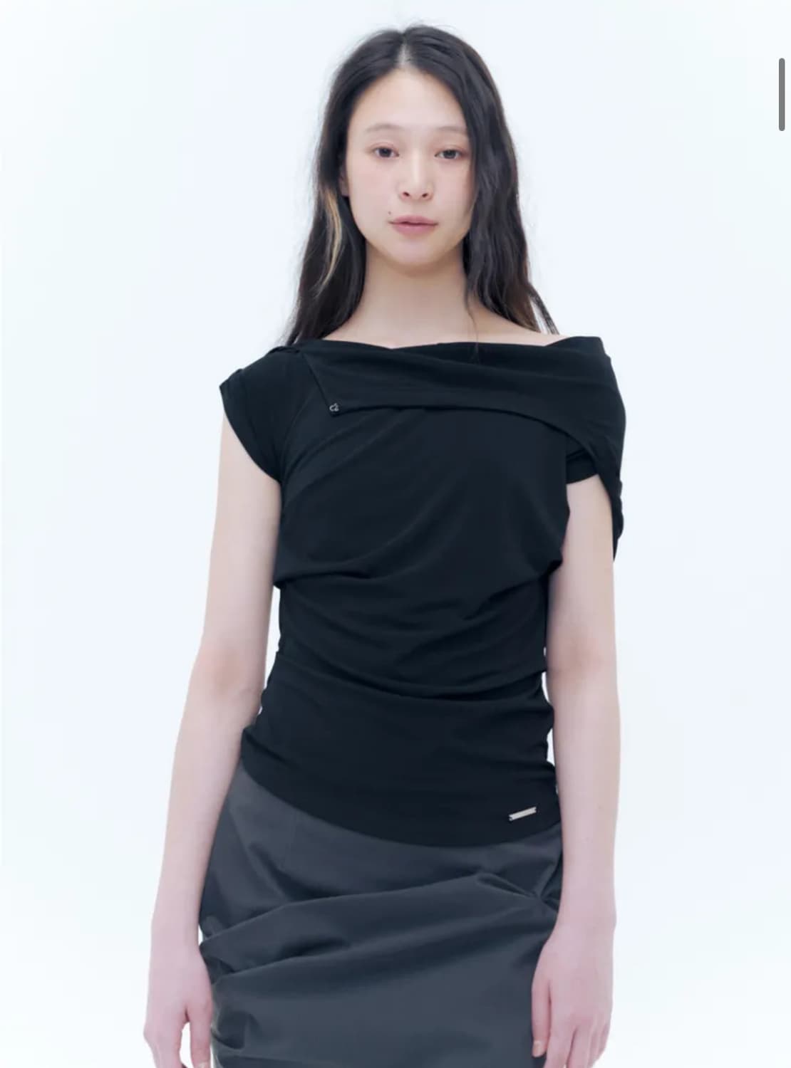 미세키서울 드레이프 후디 탑 Draped mod hoodie top 상품이미지2