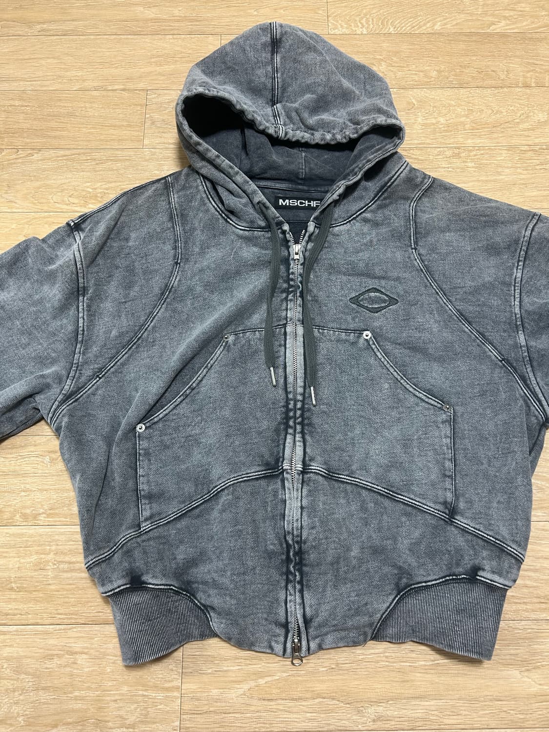 미스치프 BALLOON HOODIE_WASHED CHARCOAL 상품이미지3