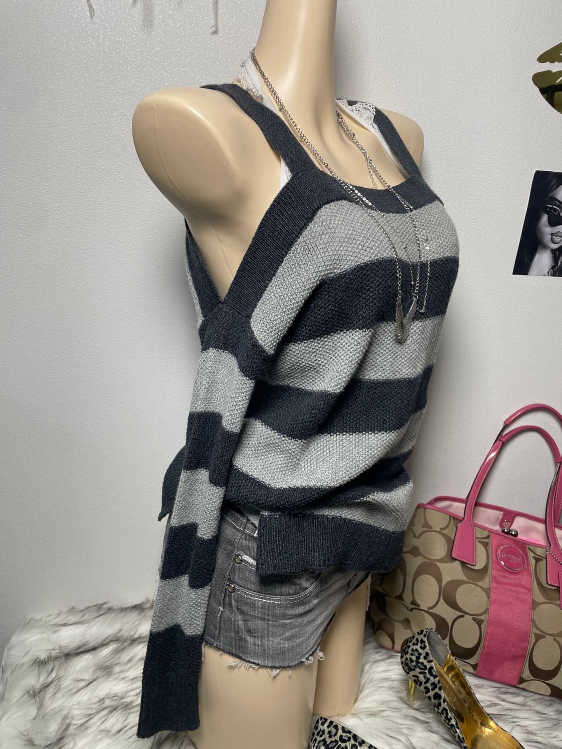 American eagle 스트라이프 니트 탑 상품이미지2