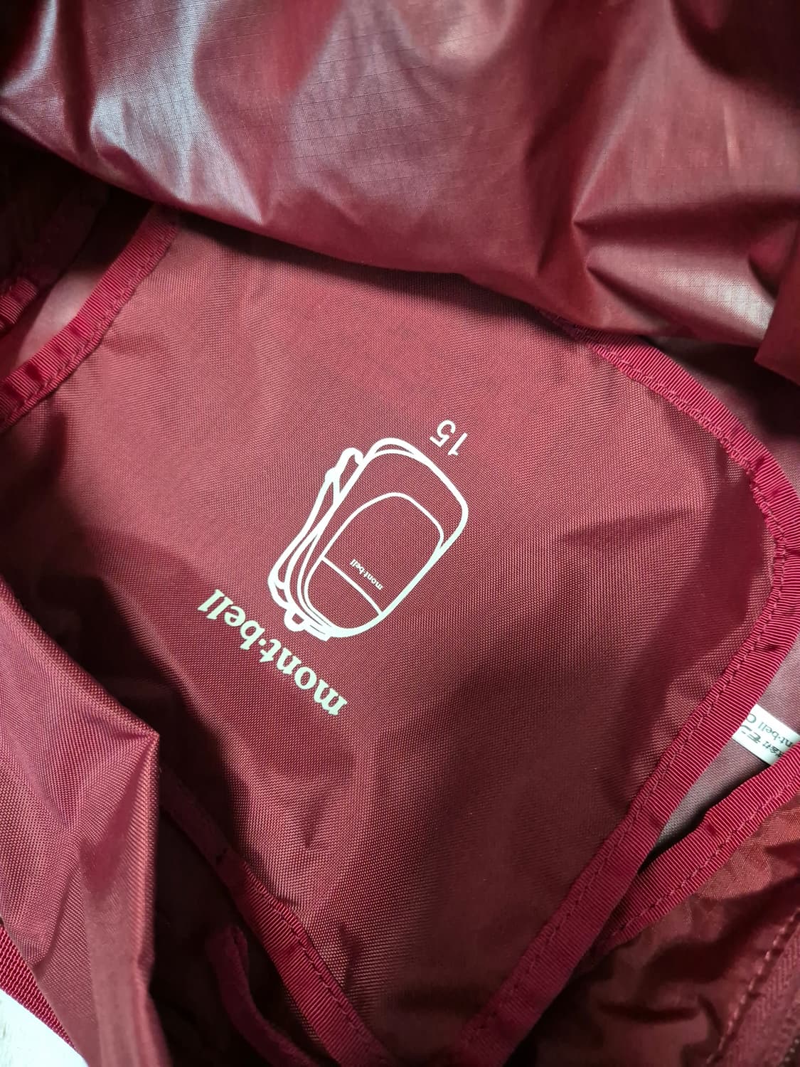 몽벨 데이팩 15 레드와인 상품이미지5