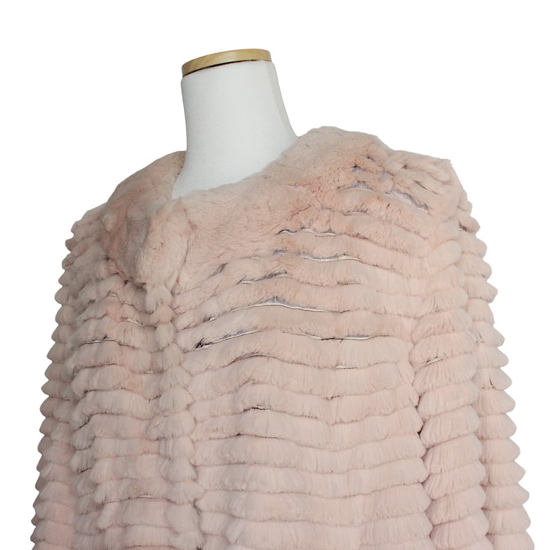 래빗 퍼 연핑크 양면 자켓 66 상품이미지5