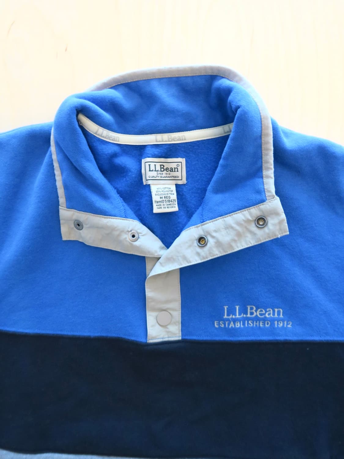 LLbean 아크릴 반집업 맨투맨/플리스 m 상품이미지9