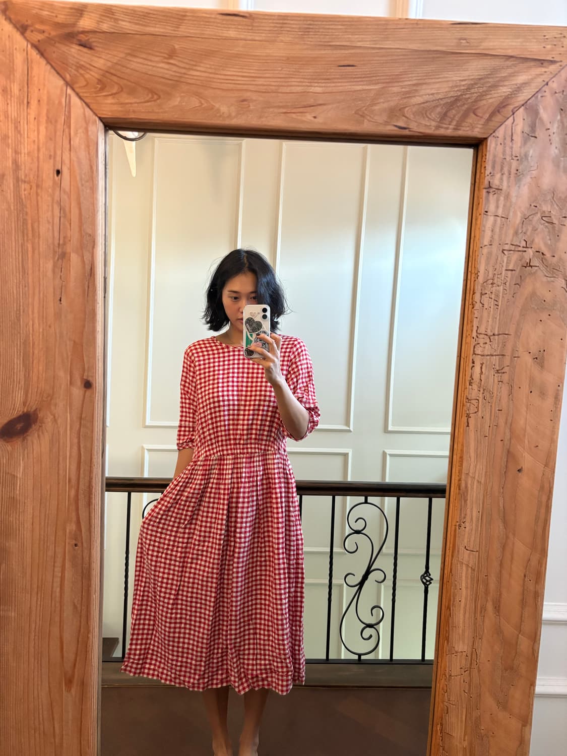 Ymc 깅엄체크 원피스 상품이미지2