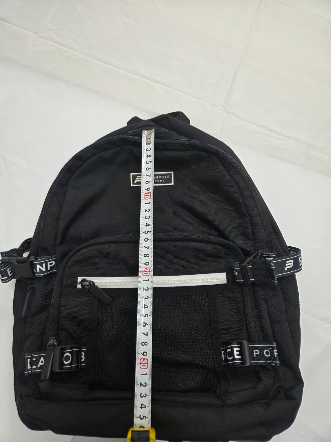 Unisex 블랙 NEW-B ON 로고 웨빙 백팩 BO91D4S015 상품이미지4