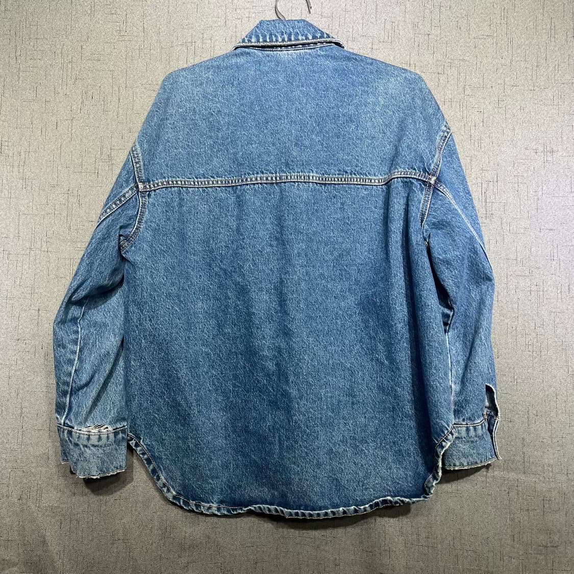 자라 zara 오버핏 데님 청자켓 FREE 상품이미지4