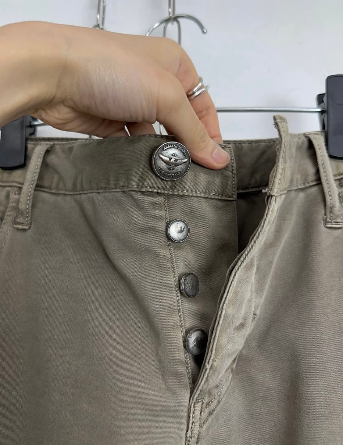 Armani Jeans Slim Khaki Olive Pants 상품이미지4