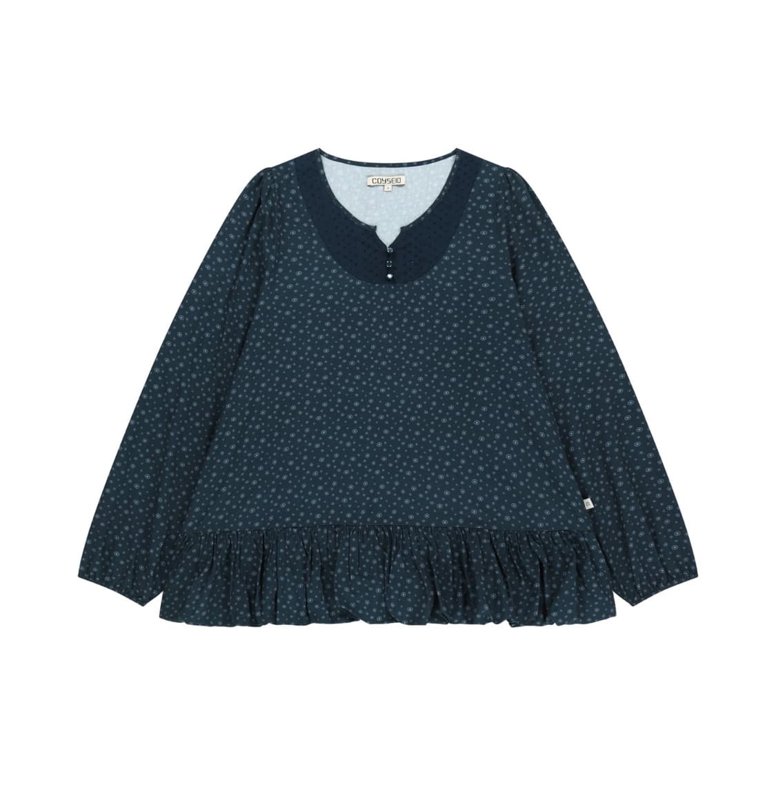코이세이오-DUDU PUFF BLOUSE NAVY 상품이미지1