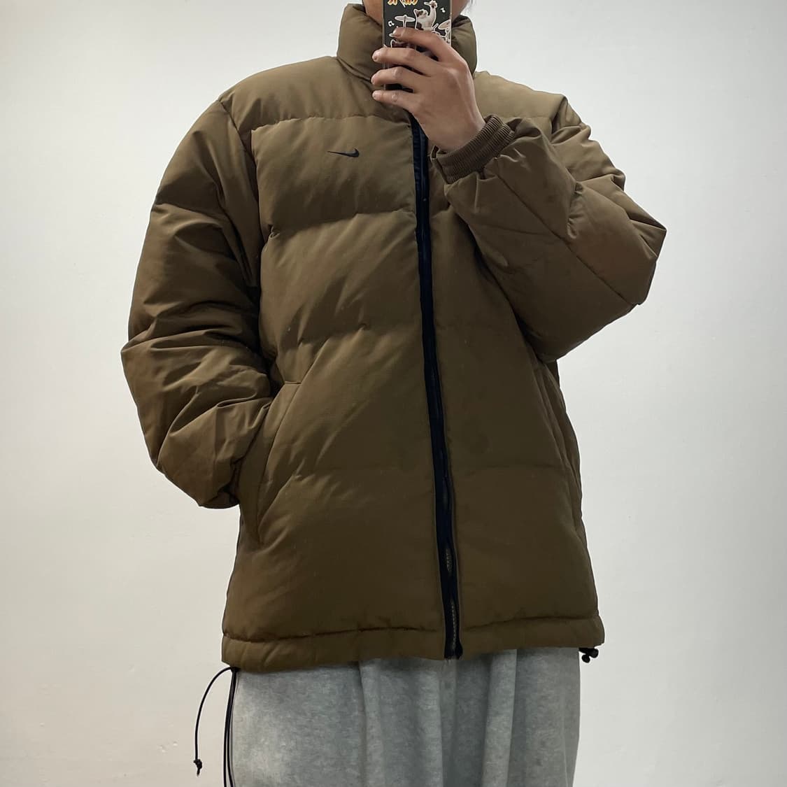 나이키 00s 올드스쿨 뉴챔프 패딩 브라운 상품이미지1