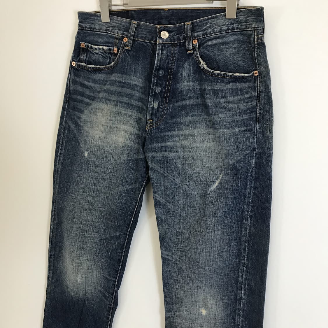 리바이스 00s 501 워시드 데님 청바지 [31-32] 상품이미지2
