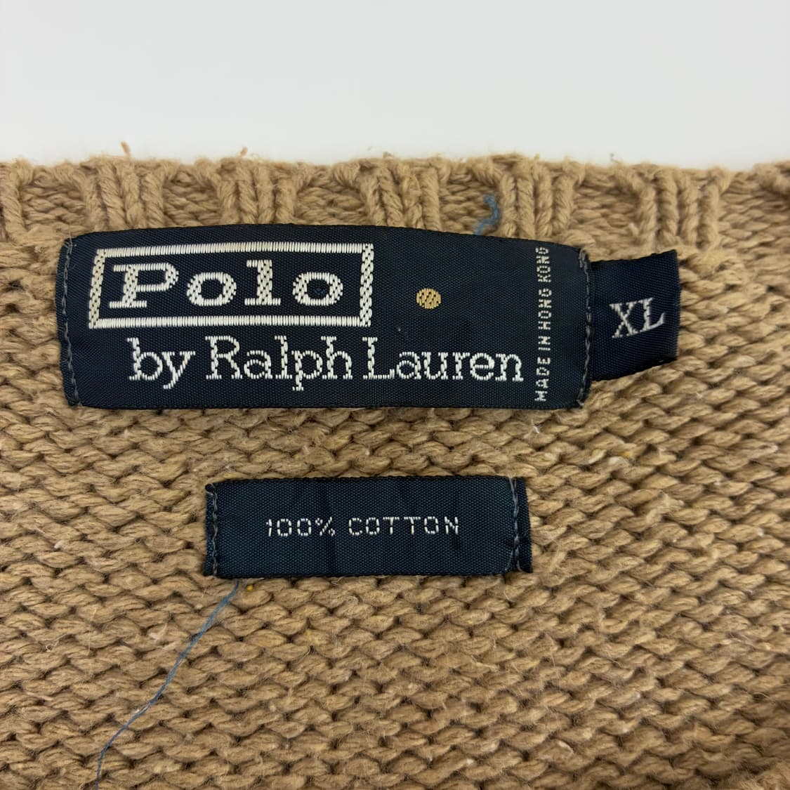 Polo  폴로 랄프로렌 자수 코튼 베이지 니트  상품이미지5