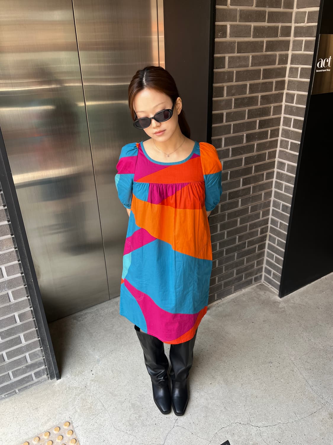 Marc By Marc Jacobs 마크제이콥스 컬러 블락 원피스 상품이미지2