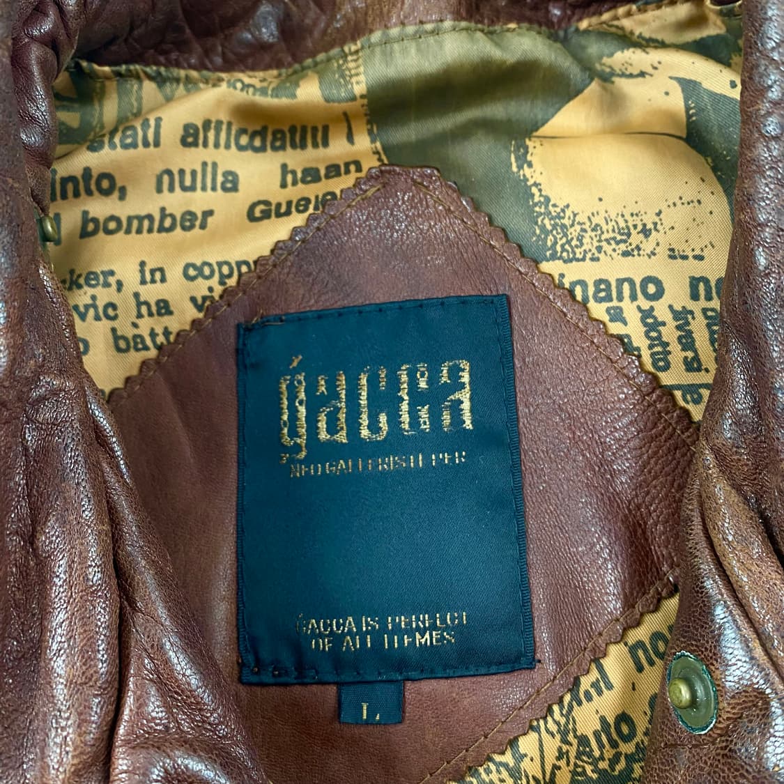 JPN 빈티지 양가죽 A-2 레더 봄버 자켓 (100) 상품이미지7