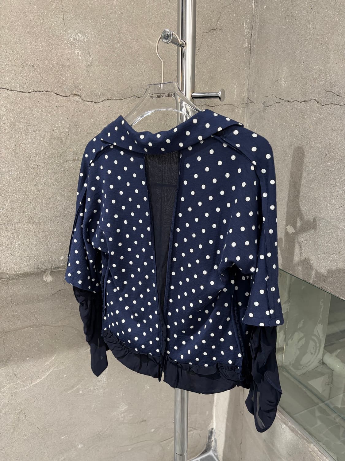 꼼데가르송 트리콧 Polka Dot Frill Cardigan 상품이미지4