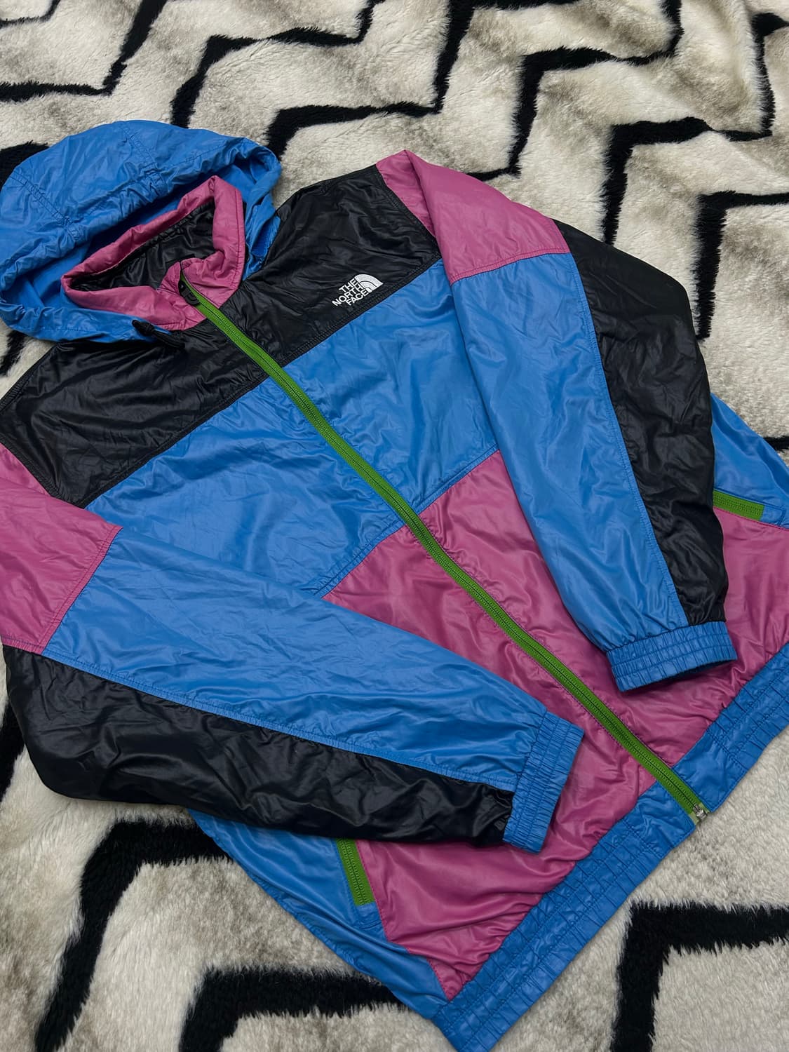 [M]노스페이스 컬러블록 후드 바람막이 상품이미지2