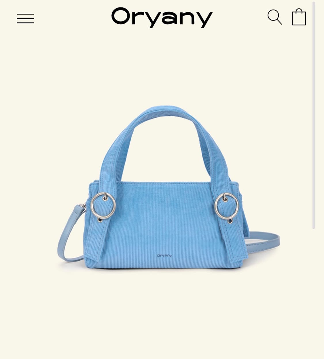 오야니 삐삐 토트백 베이비블루  상품이미지4