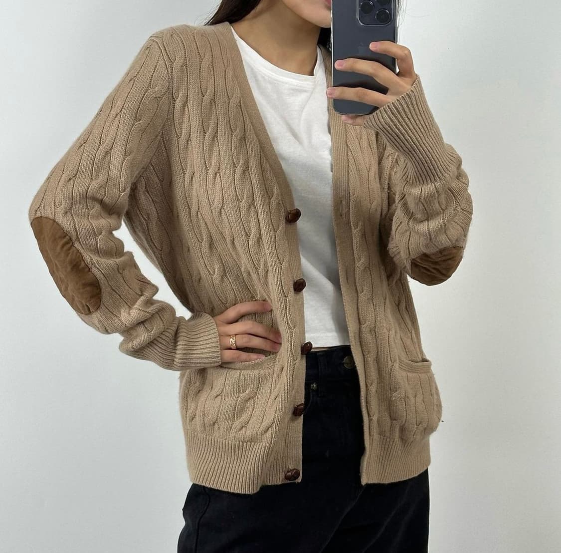 폴로 랄프로렌 꽈배기 니트 가디건 상품이미지4