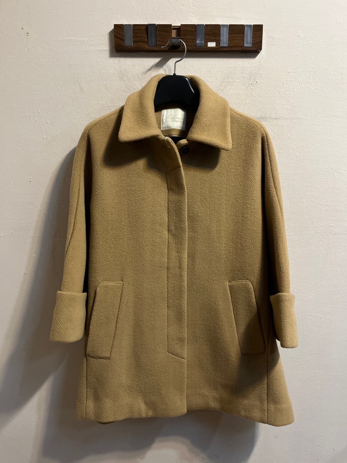 밀크 코코아 블렌드 싱글 코트 상품이미지1