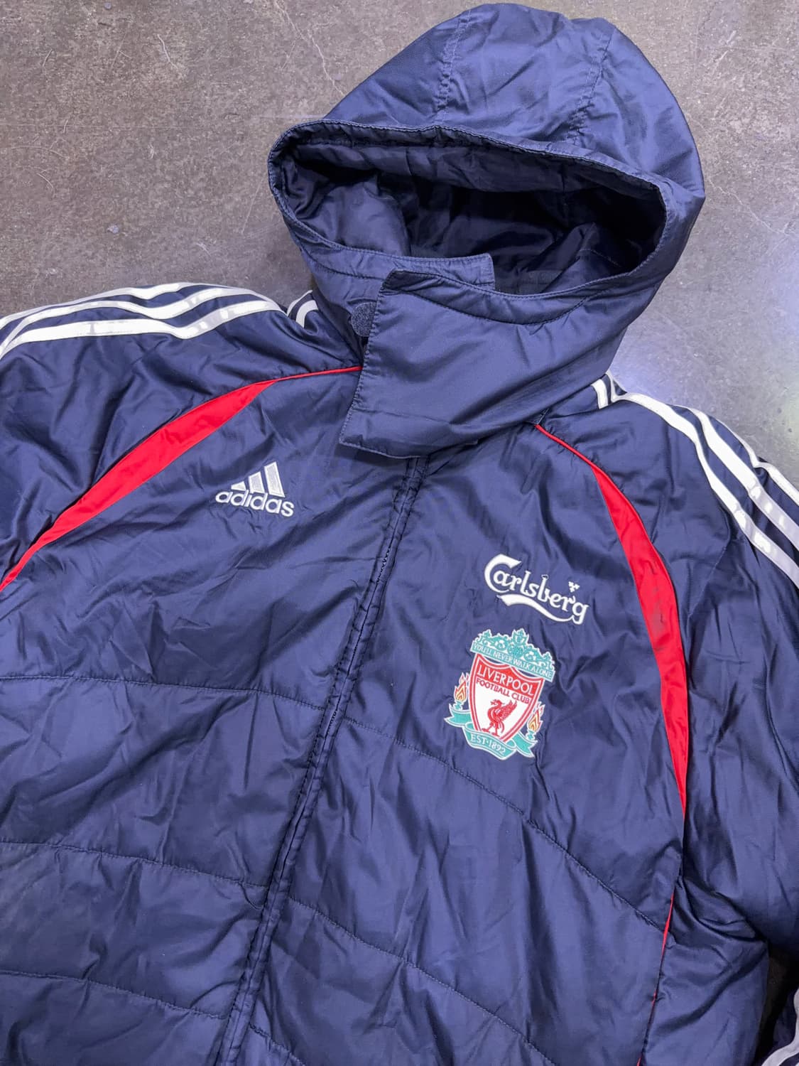 아디다스 0607 리버풀 벤치자켓 패딩점퍼 칼스버그 100 상품이미지3