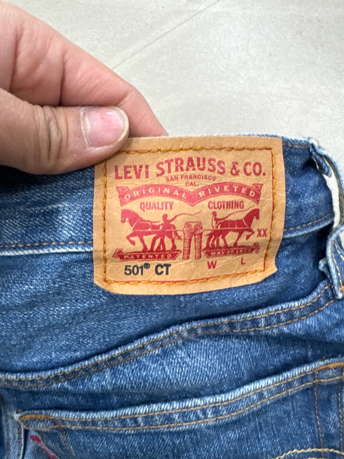 리바이스 501 데님 팬츠 24/32 상품이미지4