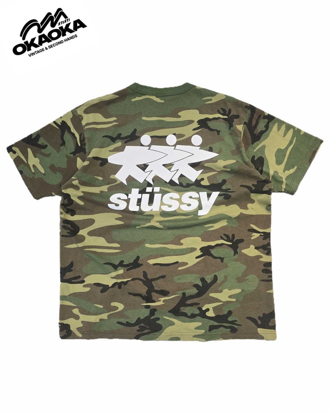 STUSSY 서프 워크 카모 반팔 상품이미지2