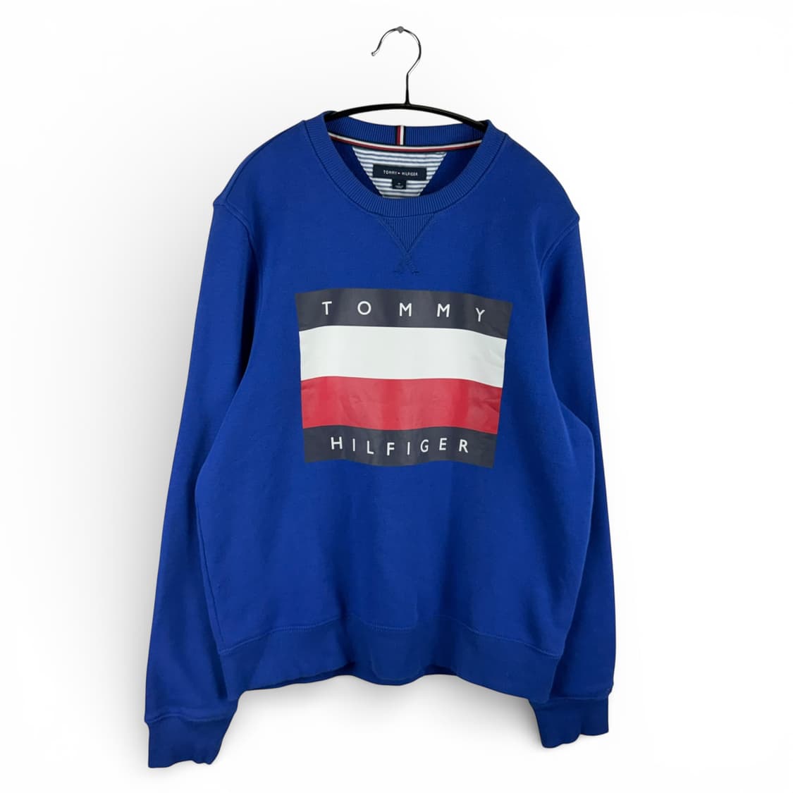 (M) 타미힐피거 빅로고 맨투맨 블루 상품이미지1