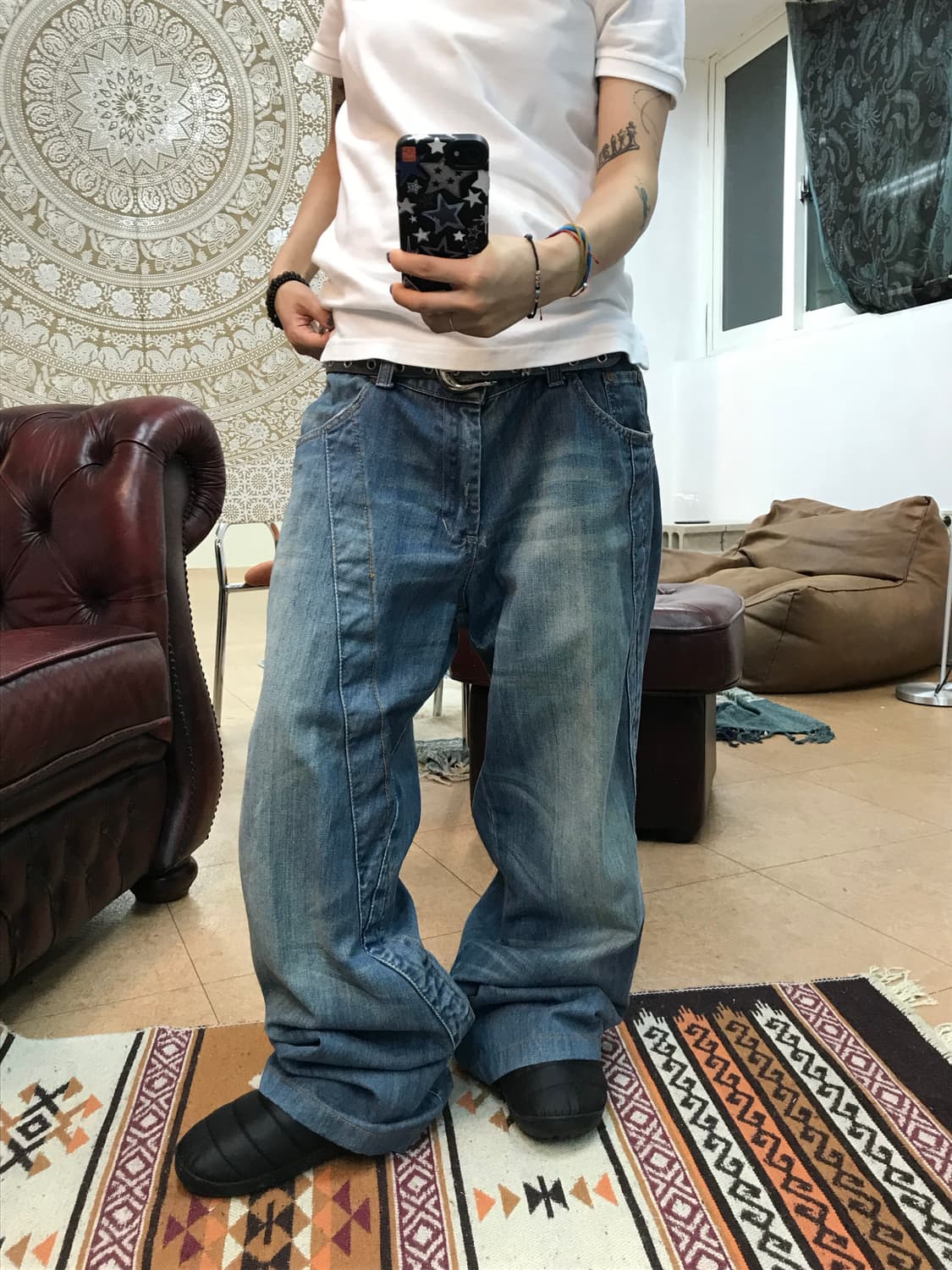 Take two 커브드 데님팬츠  상품이미지1