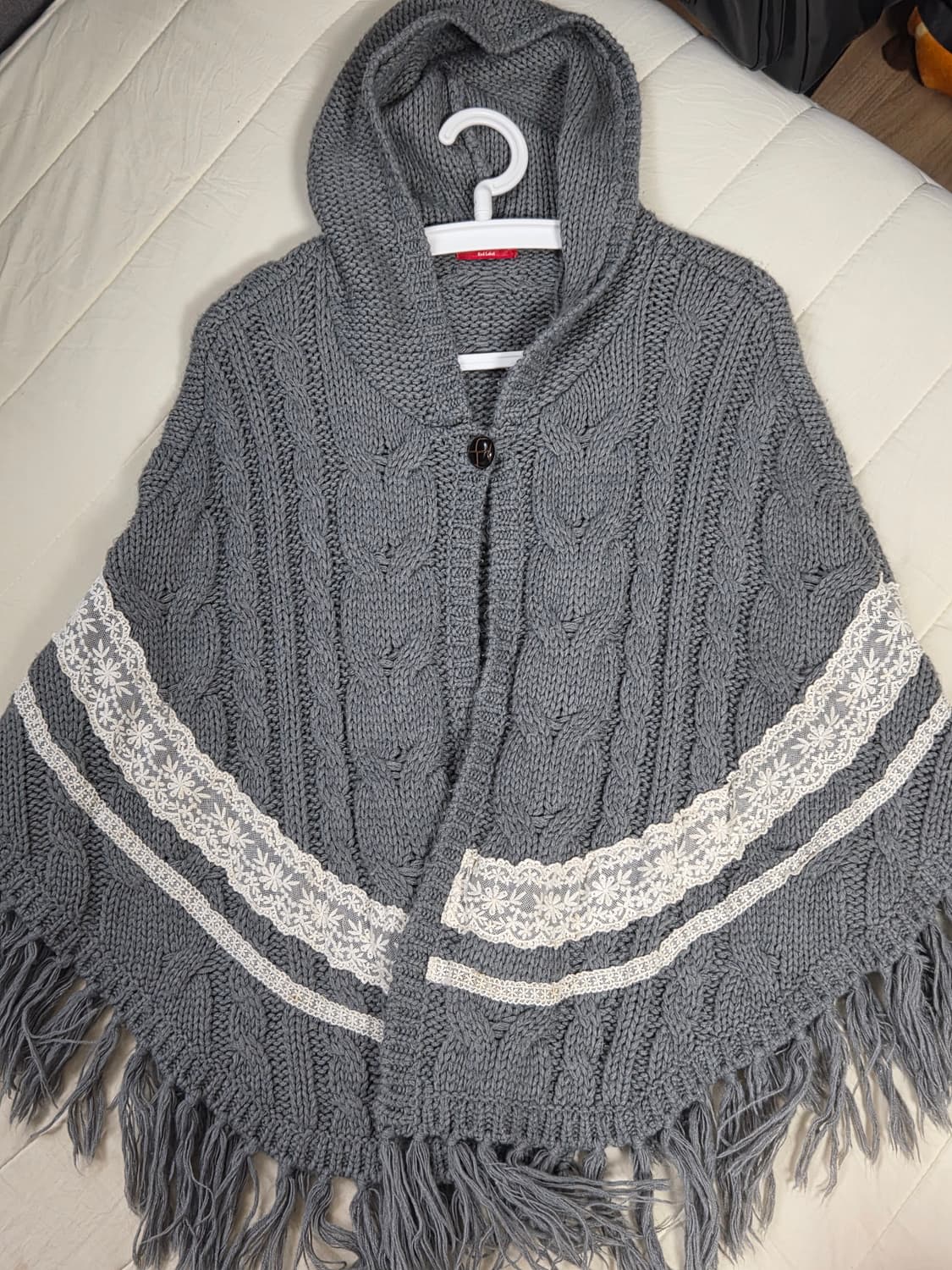 어스뮤직앤에콜로지 레이스 니트 케이프 상품이미지2